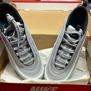 Nike Air Max 97 Gray and Teal Shoes